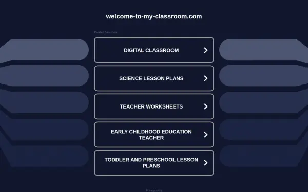 welcome-to-my-classroom.com