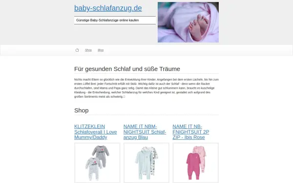 www.baby-schlafanzug.de