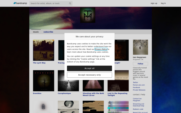 ianhaygreen.bandcamp.com