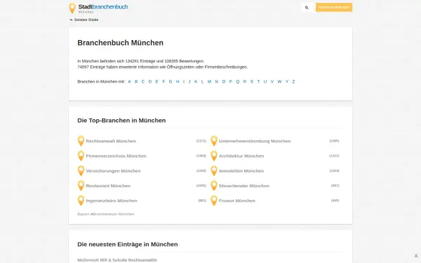 muenchen.stadtbranchenbuch.com