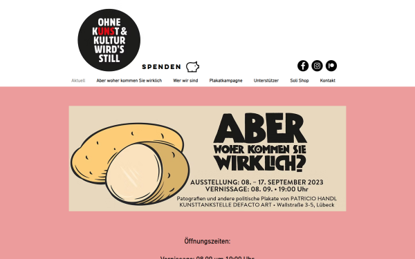 www.ohnekunstundkulturwirdsstill.de