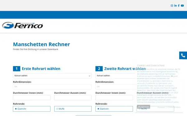 manschettenrechner.de