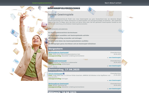 www.gewinnspielverzeichnis.de