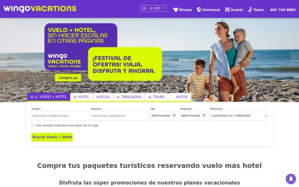 vacations.wingo.com