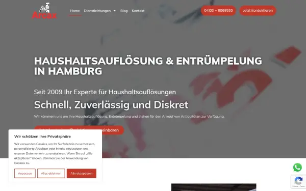 www.haushaltsaufloesung-arcax.de