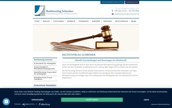 www.rechtsverlag-schreiner.de