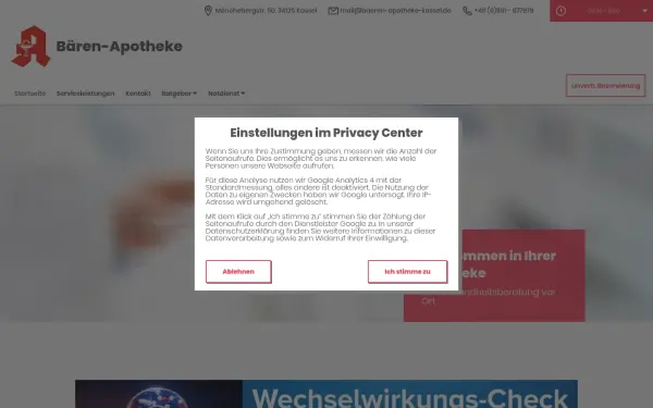www.baeren-apotheke-kassel-app.de