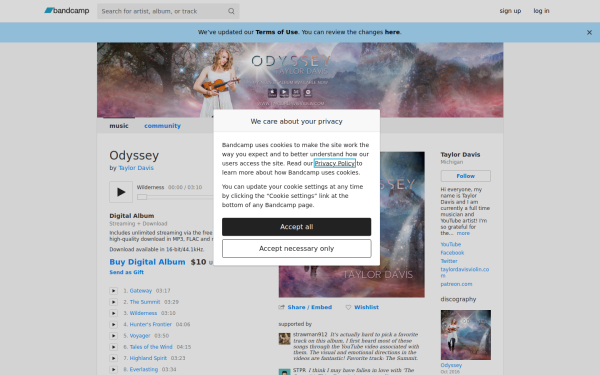 taylordavisviolin.bandcamp.com