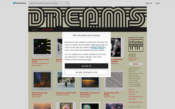 cyclicaldreams.bandcamp.com