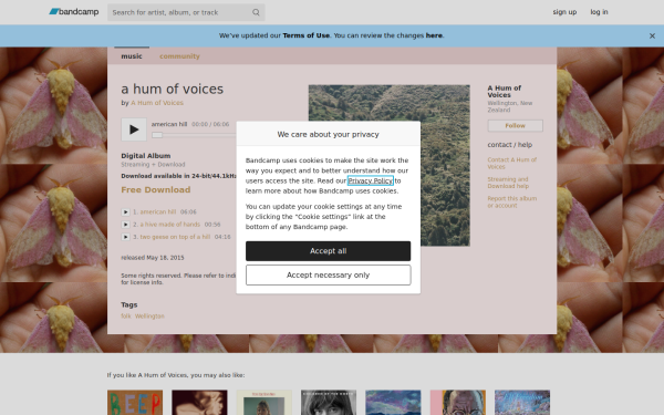 ahumofvoices.bandcamp.com