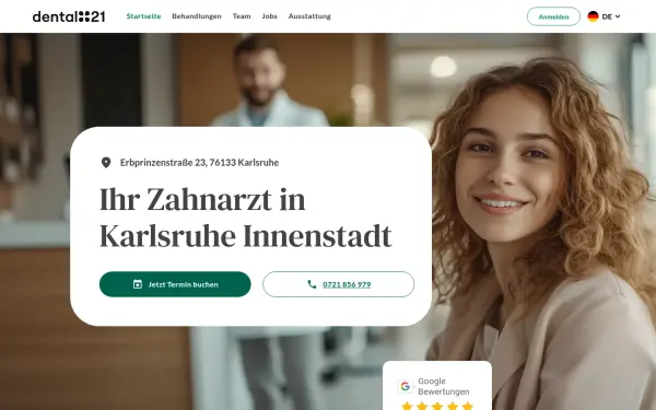 www.dental21-karlsruhe.de