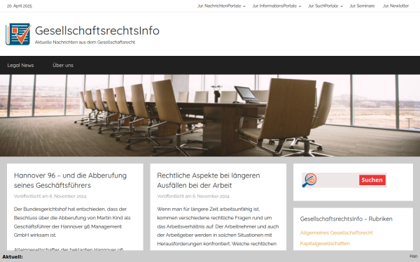 www.gesellschaftsrechtsinfo.de