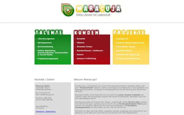 www.maracuja.de