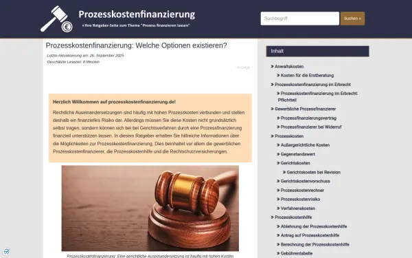 www.prozesskostenfinanzierung.de