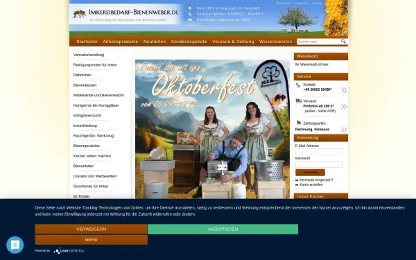 www.imkereibedarf-bienenweber.de