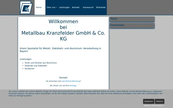 metallbau-kranzfelder.de