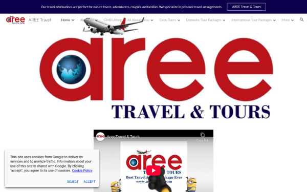 www.areetraveltours.com