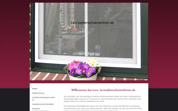 www.1a-insektenschutzrahmen.de