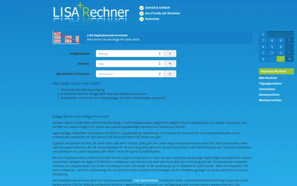 www.lisa-kapitalverzehrsrechner.de