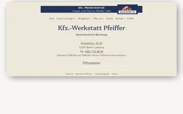 kfz-pfeiffer.com