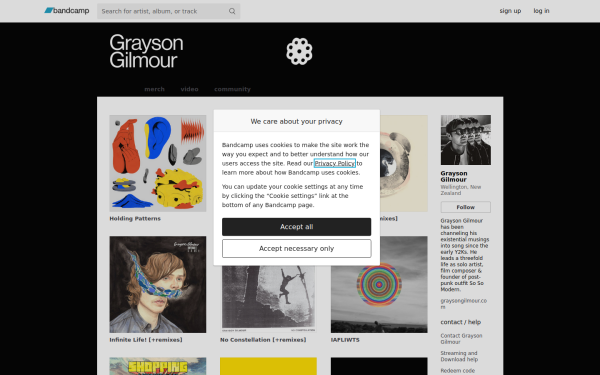 music.graysongilmour.com