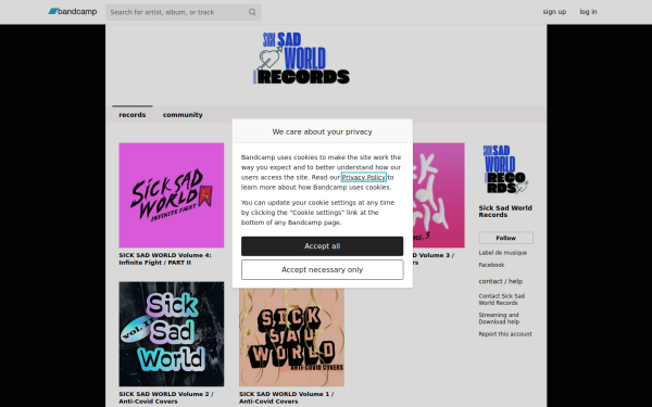 sicksadworldmusic.bandcamp.com