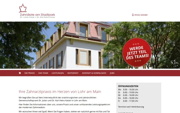 www.zahnaerzte-am-stadtpark.de