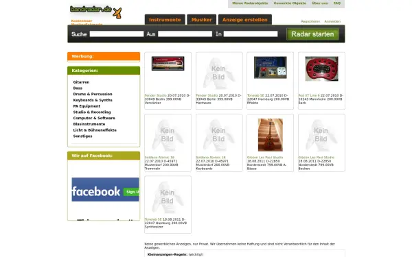 bandradar.de