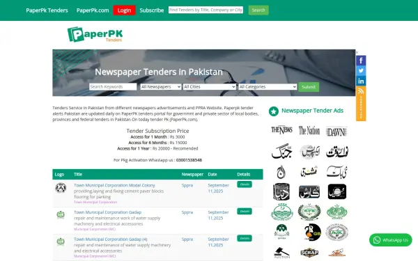 tenderservicepakistan.com