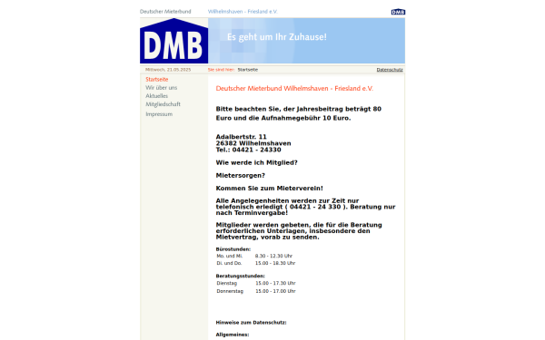mieterverein-wilhelmshaven.de