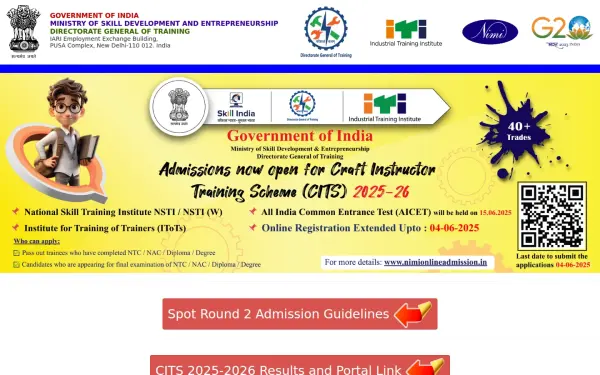 nimionlineadmission.in