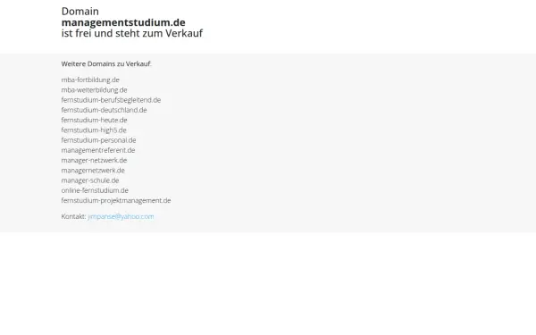 managementstudium.de