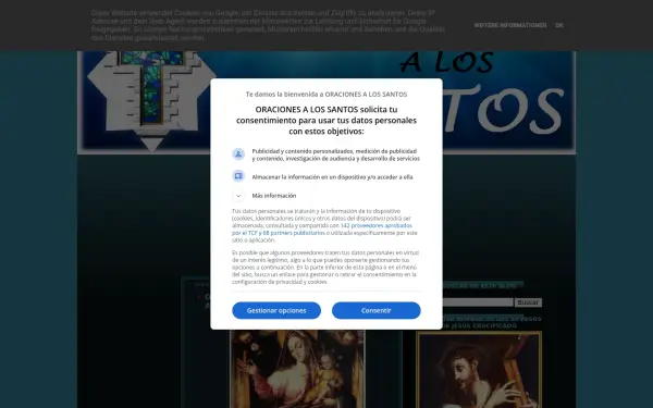 www.oracionesalossantos.com