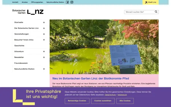 botanischergarten.linz.at