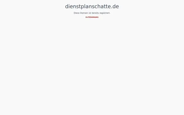 dienstplanschatte.de