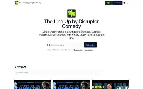 lineup.disruptorcomedy.com