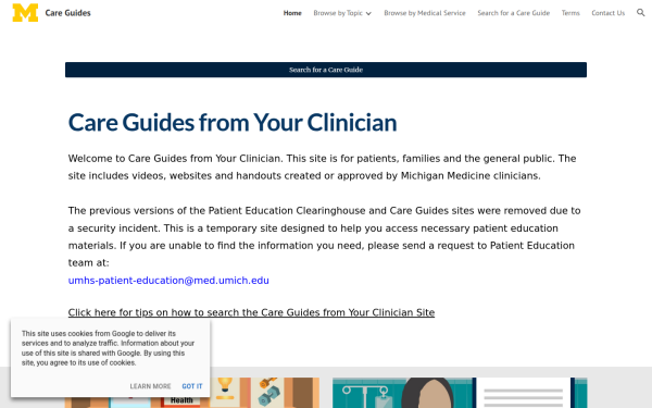 careguides.med.umich.edu