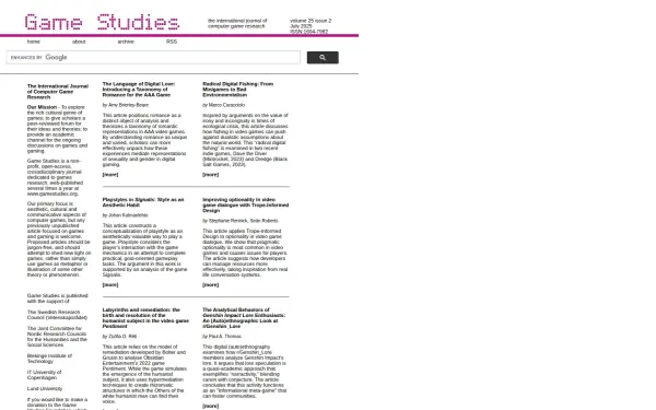 gamestudies.org