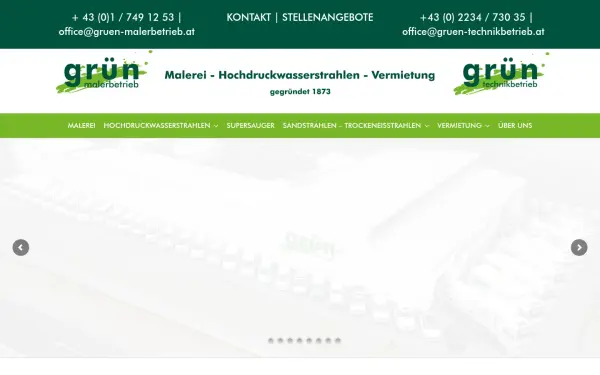 www.gruen-malerbetrieb.at