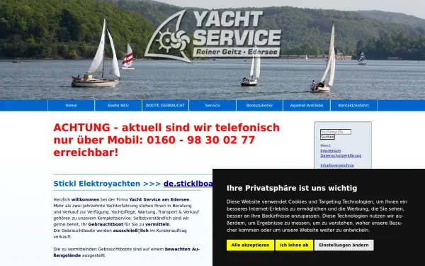 www.yachtservice-edersee.de