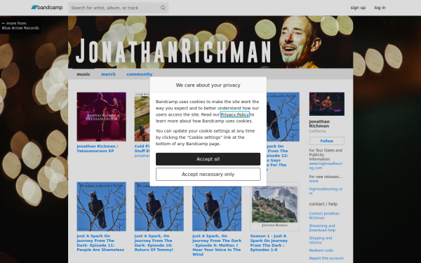 jonathanrichman.bandcamp.com