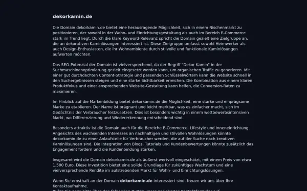dekorkamin.de