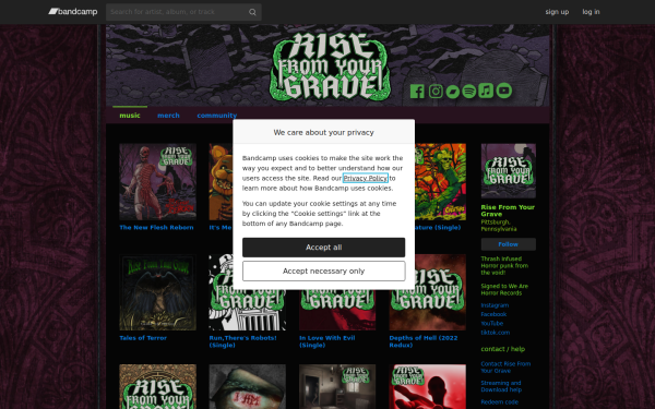 risefromyourgrave.bandcamp.com