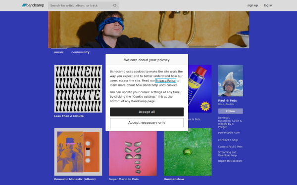 paulandpets.bandcamp.com