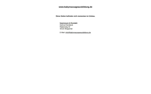 babymassageausbildung.de