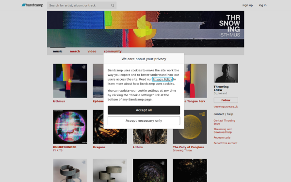throwingsnow.bandcamp.com