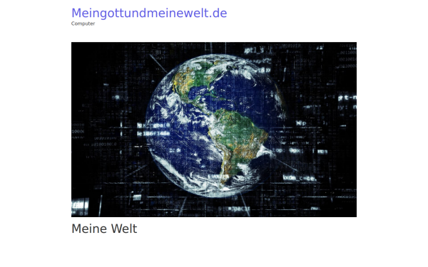 meingottundmeinewelt.de