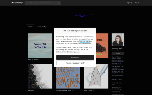 spencercole.bandcamp.com