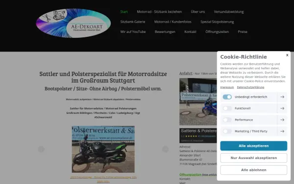 www.ae-motorradsitze.de