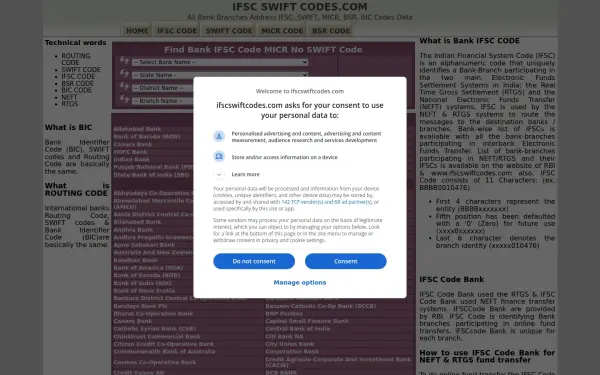 www.ifscswiftcodes.com